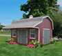 Classic Small Barn with Overhang  (Multiple Sizes Available)