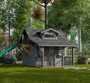 The Craftsman Playhouse Kit w/ Slide (Multiple Sizes Available)