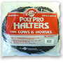 Bulk Bagged Polypro Cow Halter--Black PK12