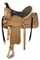 Fully tooled basketweave tooling, Roping Style saddle
