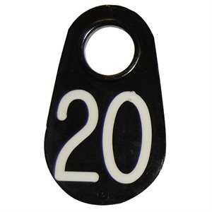 Coburn Neck Tag - Engraved with White Numbers