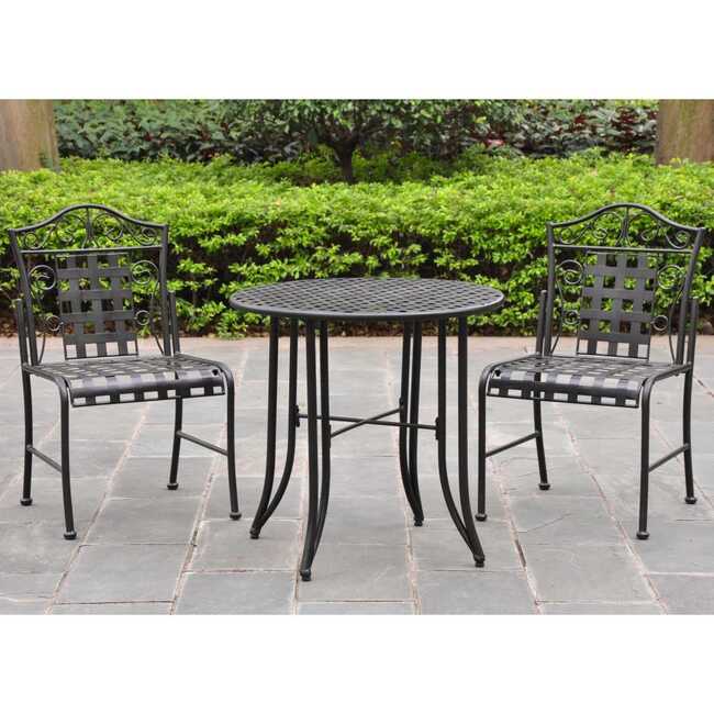 Madison Iron Patio 3- Piece Bistro Set (Available in 3 Colors))